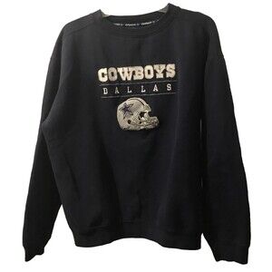 NFL Dallas Cowboys Authentic Apparel Blue Unisex Sweatshirt Size Large Football